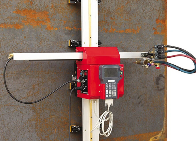 HNC-100K पोर्टेबल चुंबकीय ऊर्ध्वाधर cnc प्लाज्मा और लौ काटने की मशीन